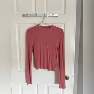 H&M ribbed mock neck